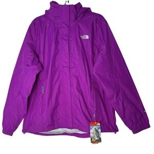 THE NORTH FACE Resolve Jacket Women's 2XL HyVent Rain Hooded Full Zip New